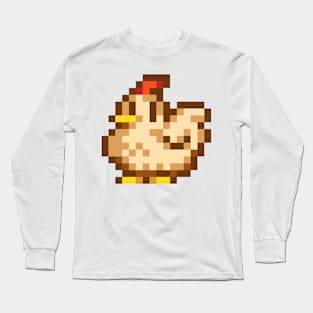 White Chicken Long Sleeve T-Shirt